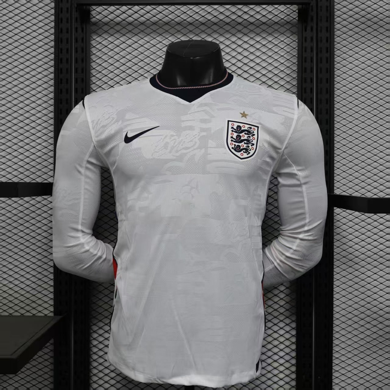 England Home Long Sleeve Jersey 26-27