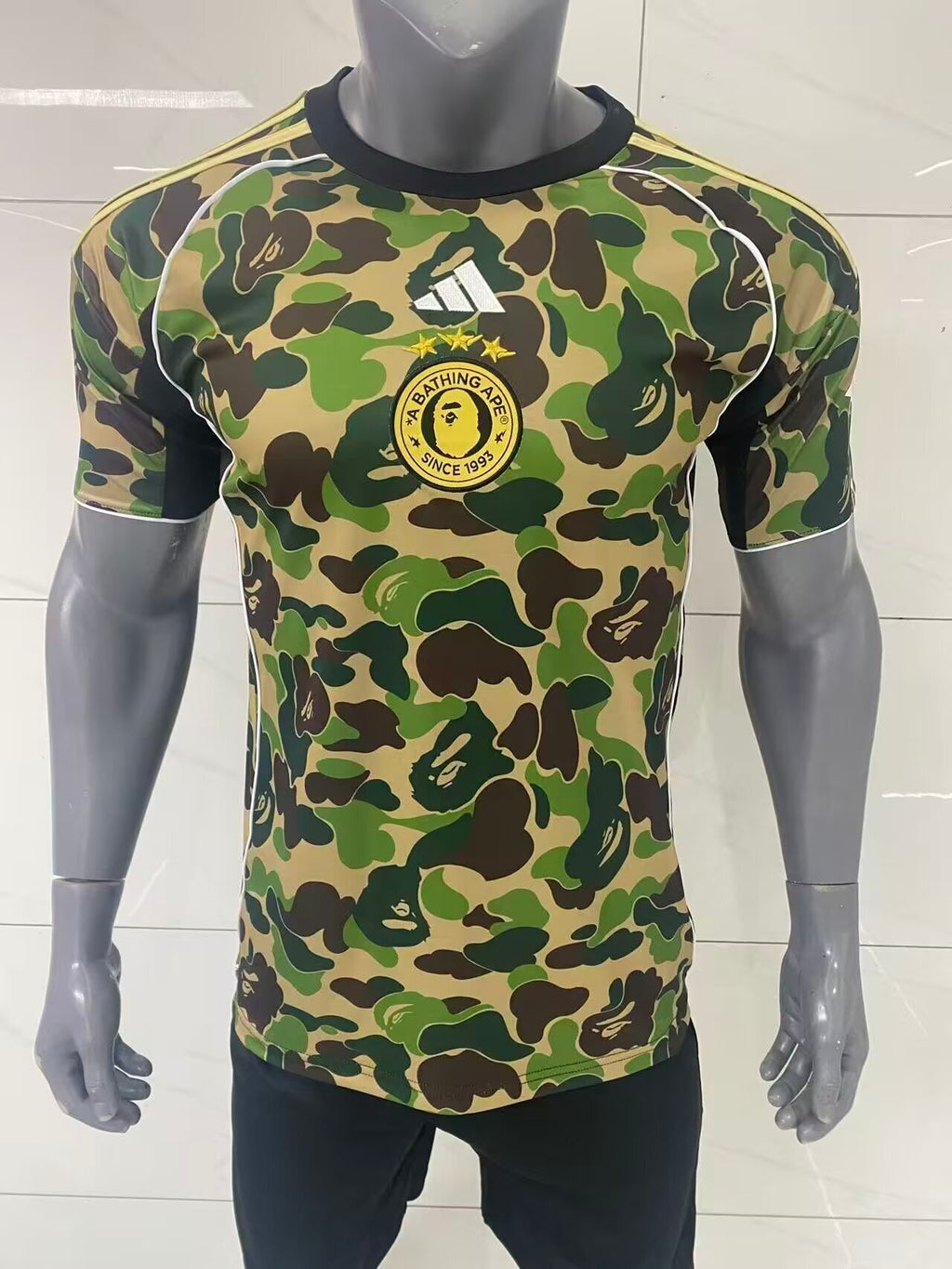 Adidas x BAPE Green Camo Jersey