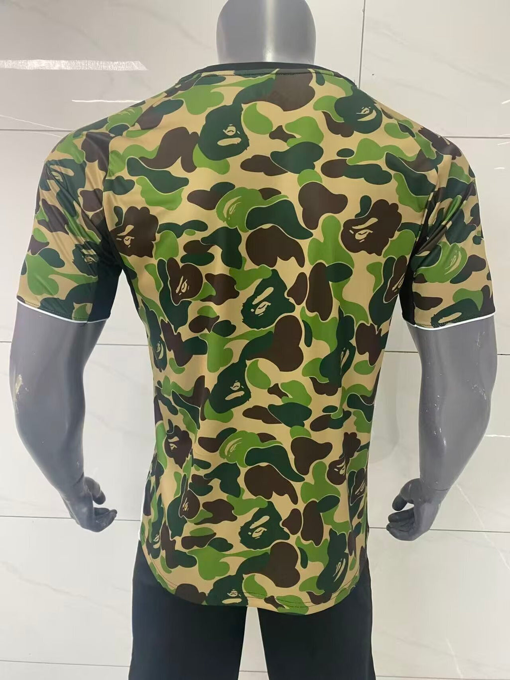 Adidas x BAPE Green Camo Jersey