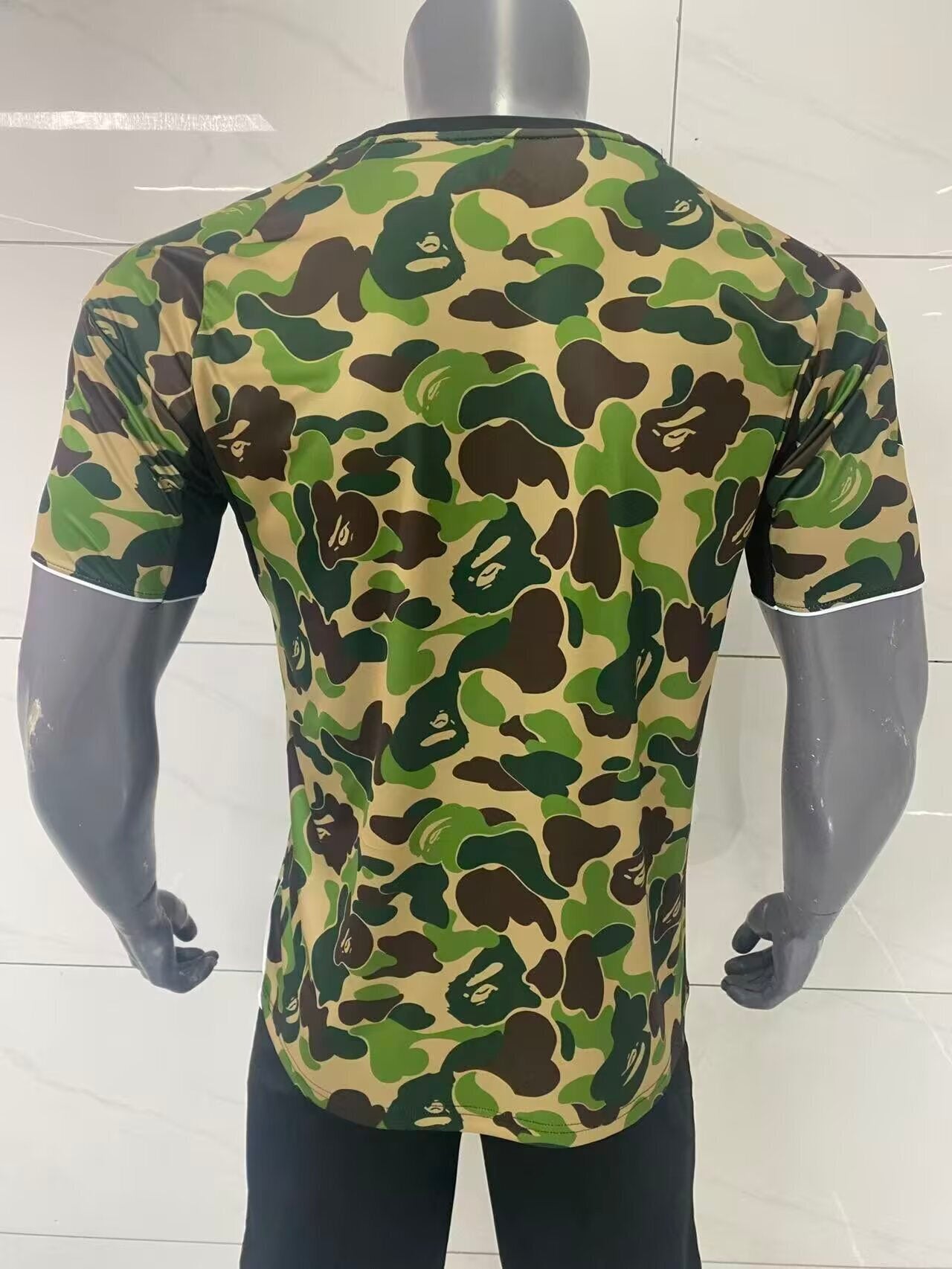 Adidas x BAPE Green Camo Jersey
