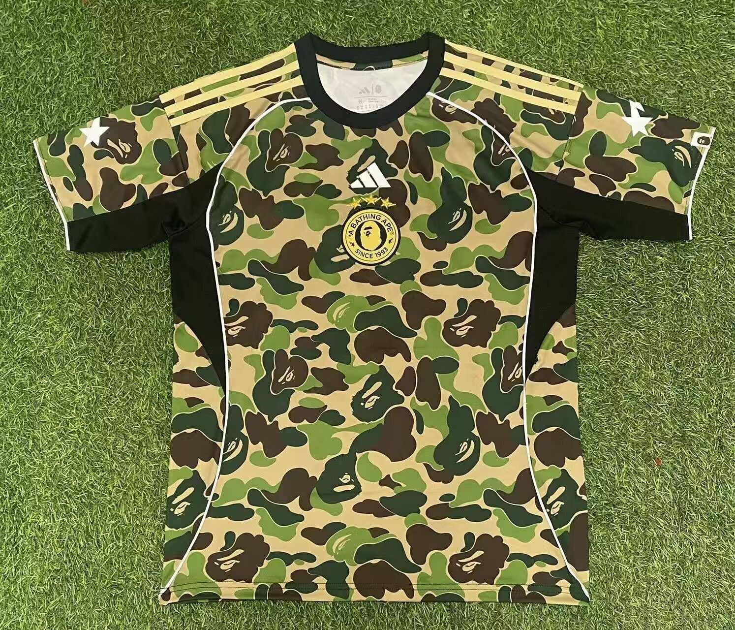 Adidas x BAPE Green Camo Jersey